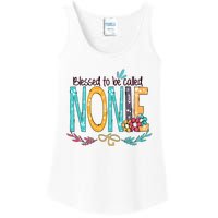 Blessed To Be Called Nonie Colorful Grandma Ladies Essential Tank