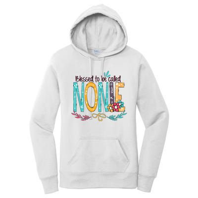 Blessed To Be Called Nonie Colorful Grandma Women's Pullover Hoodie