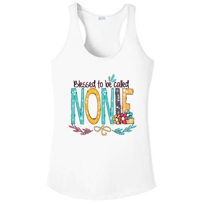 Blessed To Be Called Nonie Colorful Grandma Ladies PosiCharge Competitor Racerback Tank