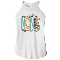 Blessed To Be Called Nonie Colorful Grandma Women's Perfect Tri Rocker Tank