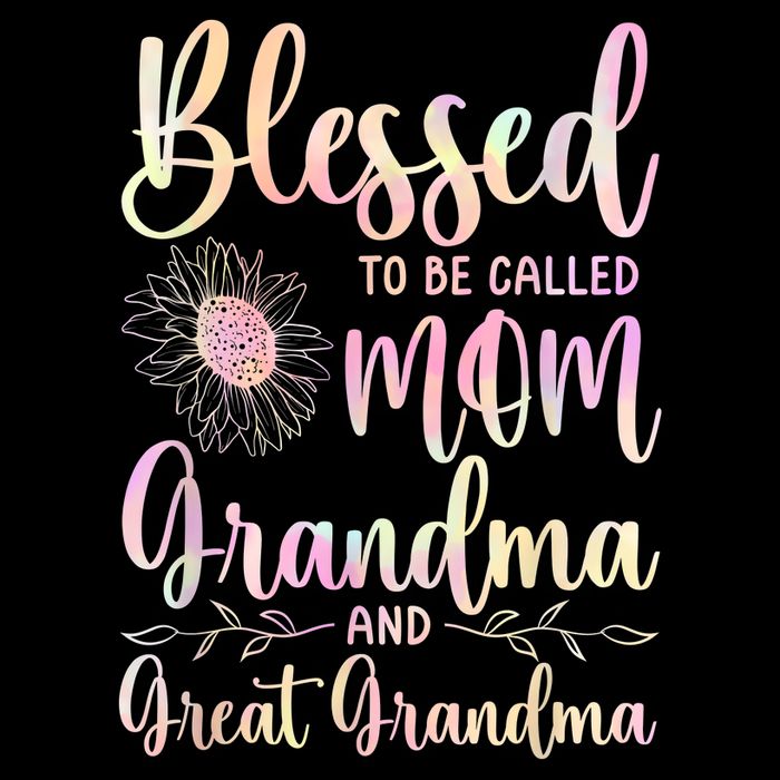 Blessed To Be Called Mom Grandma And Great Grandma Flower Sustainable Bucket Hat
