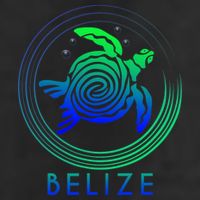 Belize Tribal Belize Turtle 7 Panel Mesh Trucker Snapback Hat