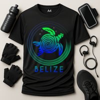 Belize Tribal Belize Turtle Cooling Performance Crew T-Shirt