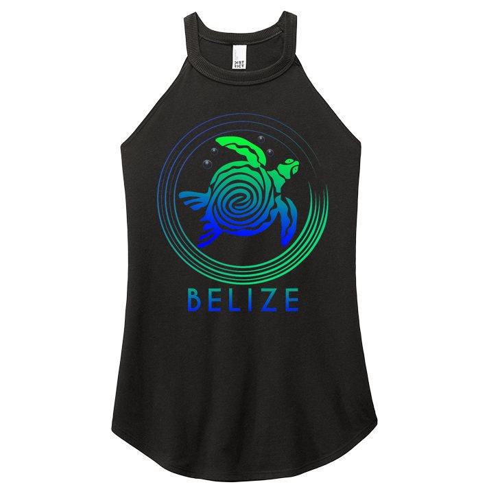 Belize Tribal Belize Turtle Women's Perfect Tri Rocker Tank
