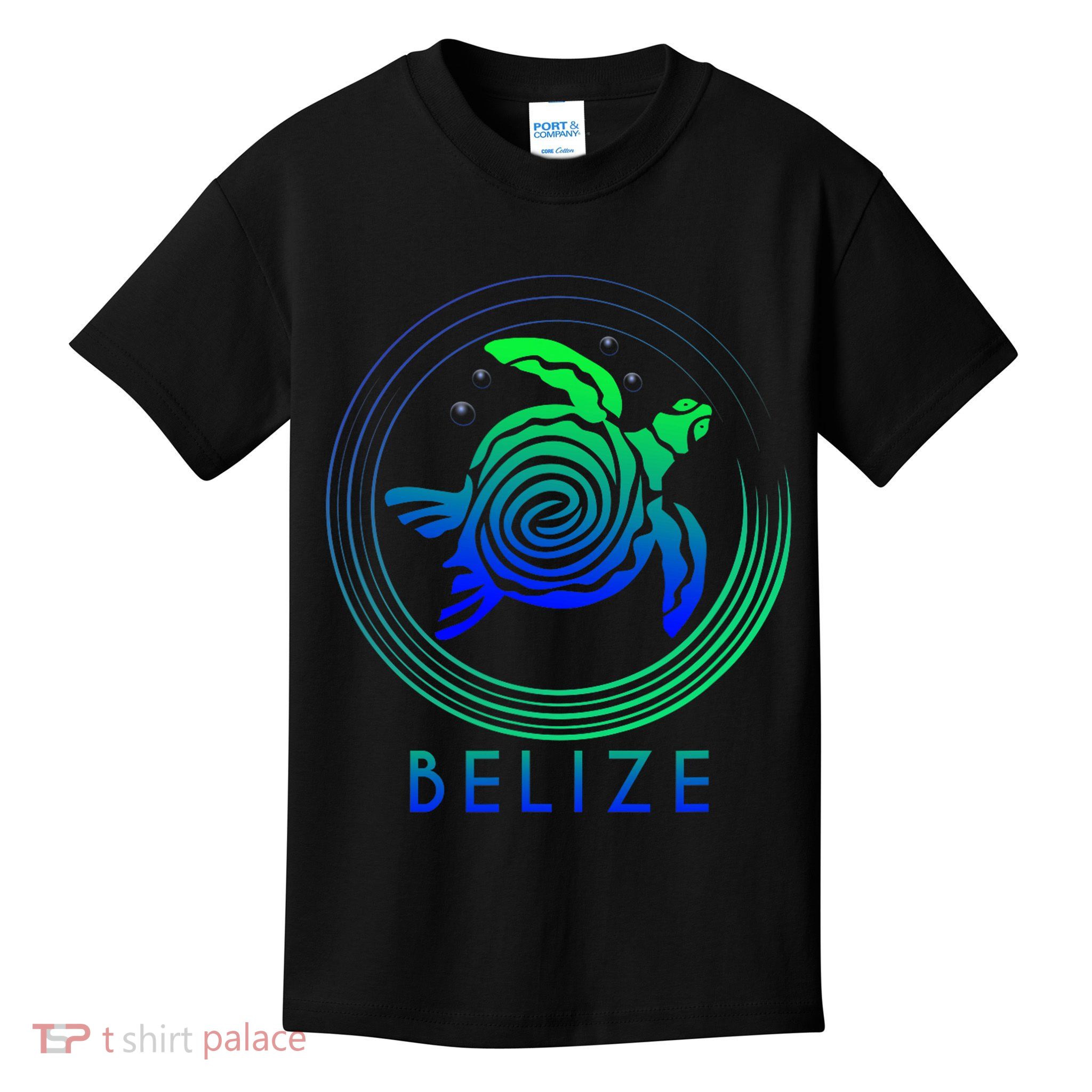 Belize Tribal Belize Turtle Kids T-Shirt