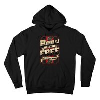 Born To Be Free Live Without Brakes Biker Vintage Hoodie