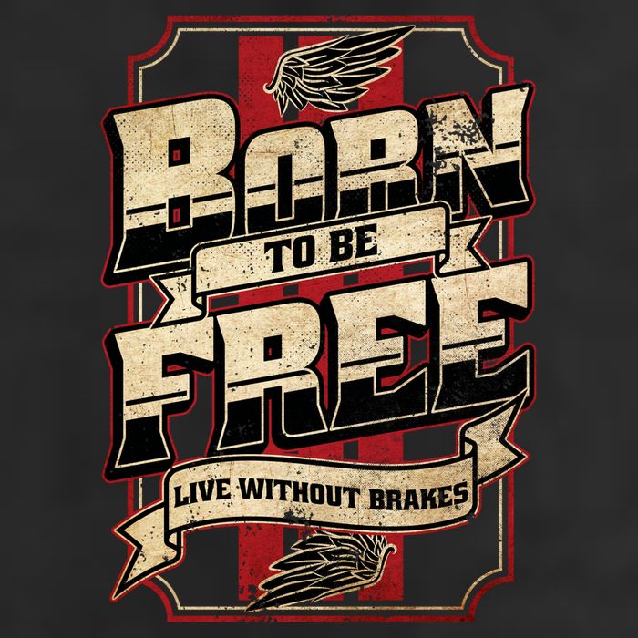 Born To Be Free Live Without Brakes Biker Vintage Hat
