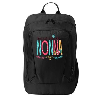 Blessed To Be Called Nonna Colorful Grandma City Backpack