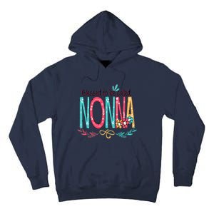 Blessed To Be Called Nonna Colorful Grandma Tall Hoodie