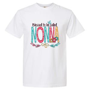 Blessed To Be Called Nonna Colorful Grandma Garment-Dyed Heavyweight T-Shirt