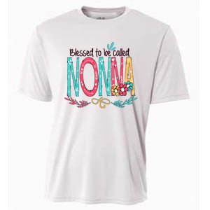 Blessed To Be Called Nonna Colorful Grandma Cooling Performance Crew T-Shirt