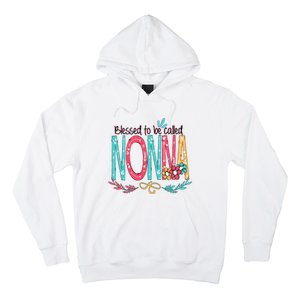 Blessed To Be Called Nonna Colorful Grandma Hoodie