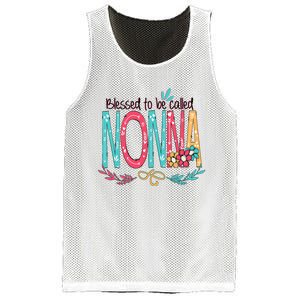 Blessed To Be Called Nonna Colorful Grandma Mesh Reversible Basketball Jersey Tank