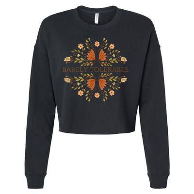 Barely Tolerable Cropped Pullover Crew