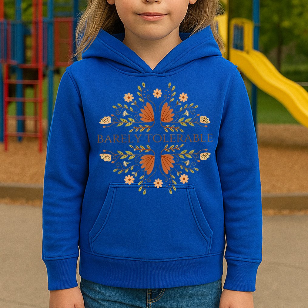 Barely Tolerable Kids Hoodie