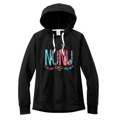 Blessed To Be Called Nunu Colorful Grandma Women's Fleece Hoodie