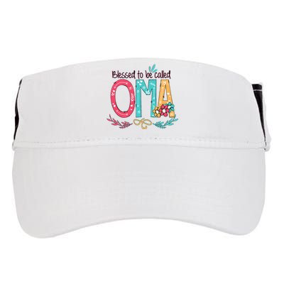 Blessed To Be Called Oma Colorful Grandma Adult Drive Performance Visor