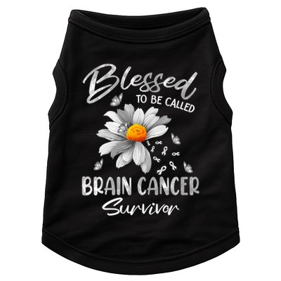 Blessed To Be Called Brain Cancer Survivor Gift Doggie Tank