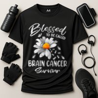 Blessed To Be Called Brain Cancer Survivor Gift Cooling Performance Crew T-Shirt
