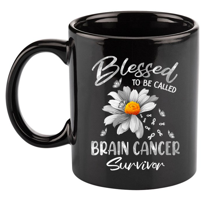 Blessed To Be Called Brain Cancer Survivor Gift 11oz C Handle Ceramic Mug