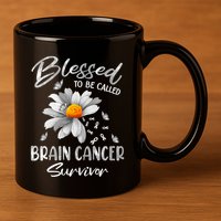 Blessed To Be Called Brain Cancer Survivor Gift 11oz C Handle Ceramic Mug