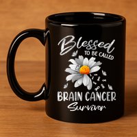 Blessed To Be Called Brain Cancer Survivor Gift 11oz C Handle Ceramic Mug