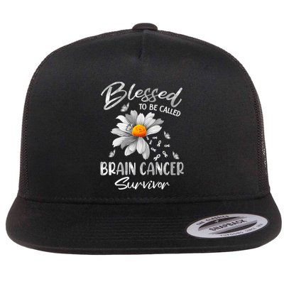 Blessed To Be Called Brain Cancer Survivor Gift Flatbill Hat