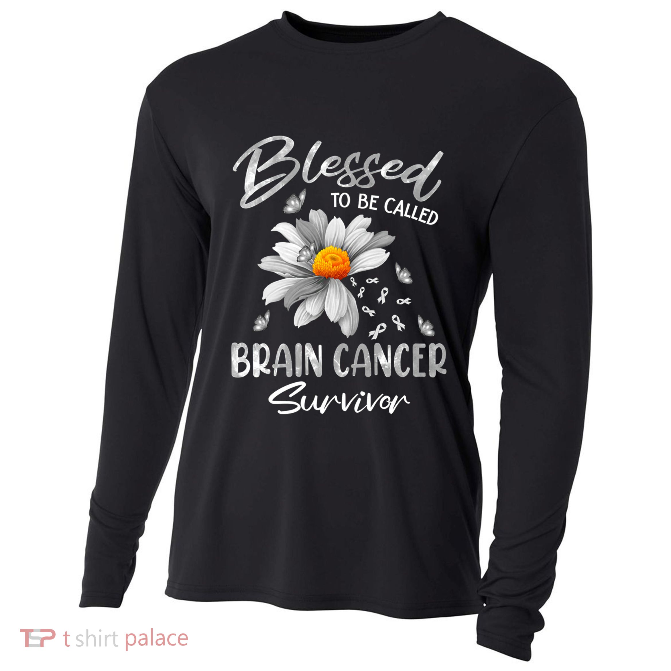 Blessed To Be Called Brain Cancer Survivor Gift Cooling Performance Long Sleeve Crew
