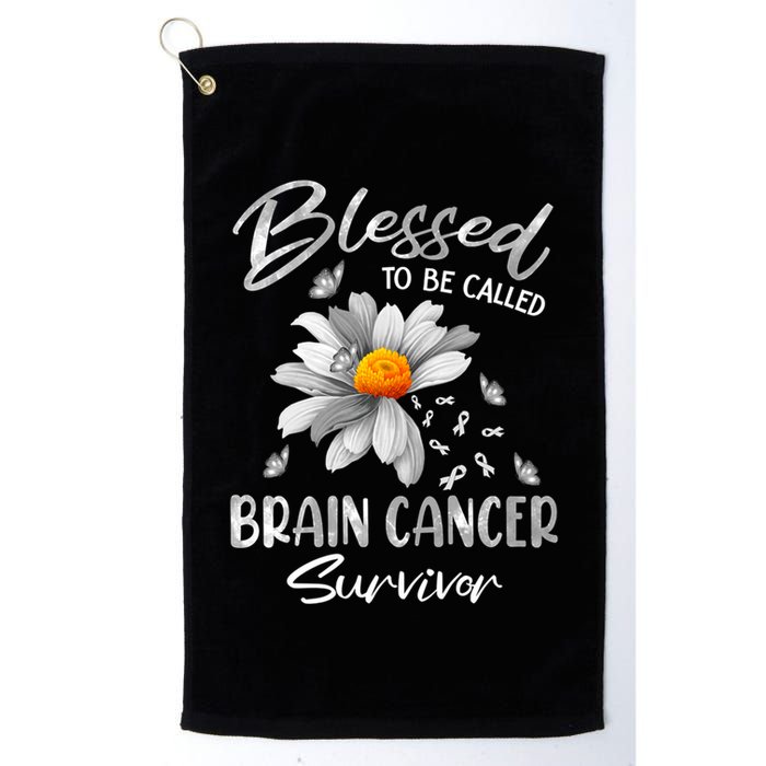 Blessed To Be Called Brain Cancer Survivor Gift Golf Towel
