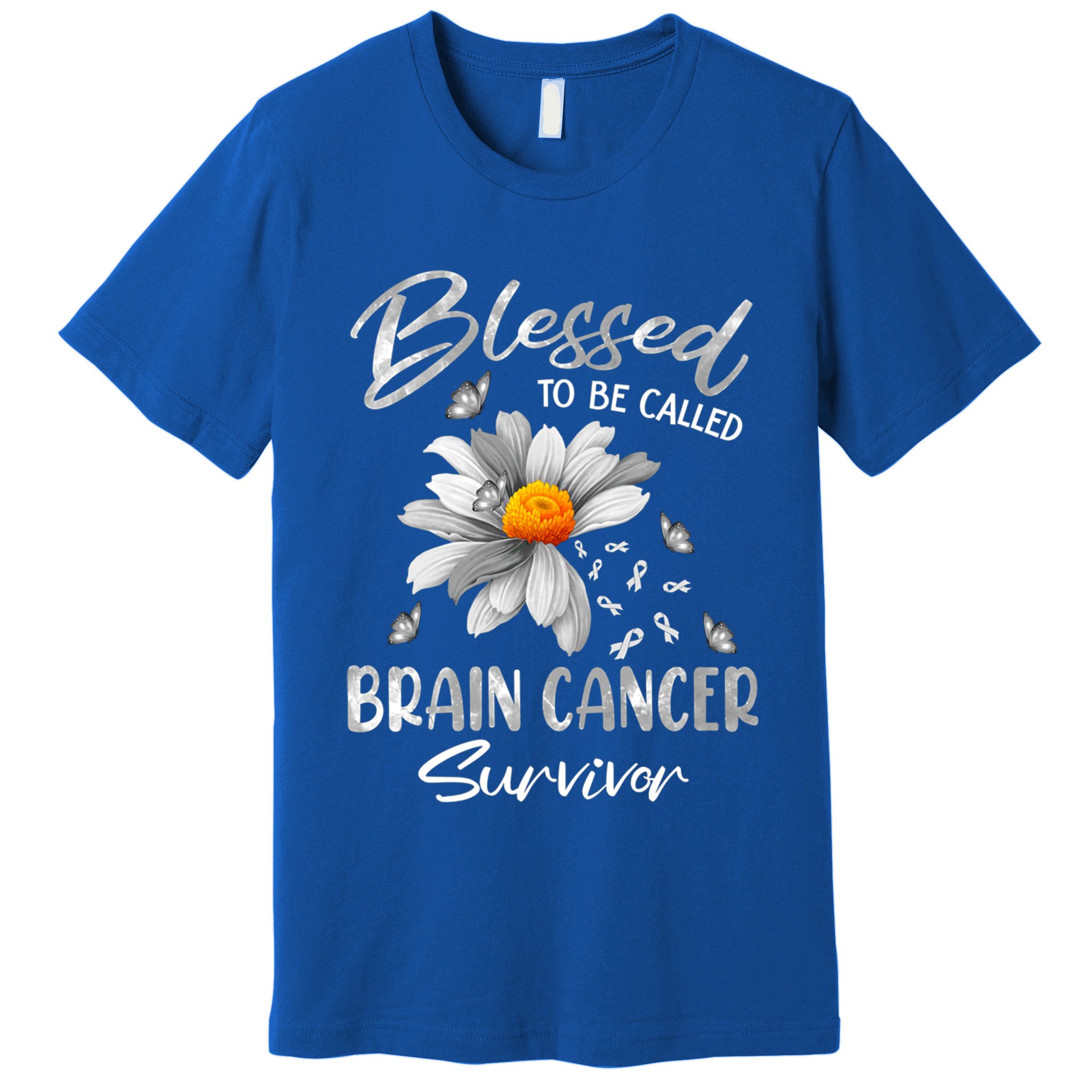 Blessed To Be Called Brain Cancer Survivor Gift Premium T-Shirt