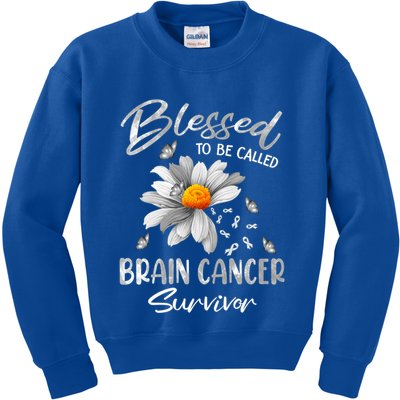 Blessed To Be Called Brain Cancer Survivor Gift Kids Sweatshirt