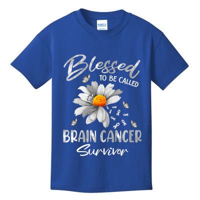Blessed To Be Called Brain Cancer Survivor Gift Kids T-Shirt