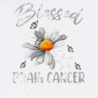 Blessed To Be Called Brain Cancer Survivor Gift Garment-Dyed Sweatshirt