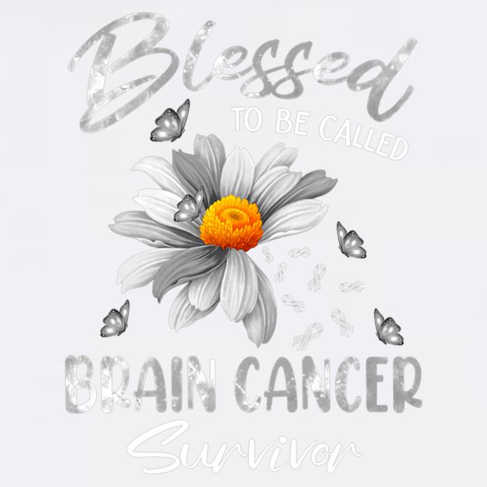 Blessed To Be Called Brain Cancer Survivor Gift Garment-Dyed Sweatshirt