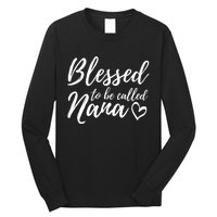 Blessed To Be Called Nana Women Floral Decor Grandma MotherS Day Long Sleeve Shirt