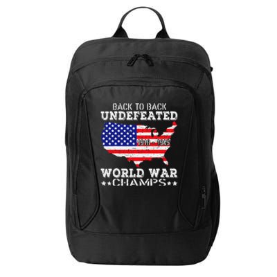 Back To Back Undefeated World War Champs City Backpack