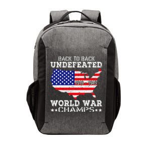 Back To Back Undefeated World War Champs Vector Backpack