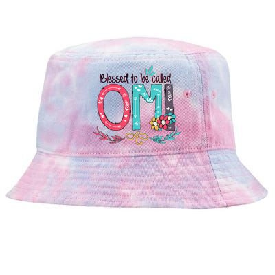 Blessed To Be Called Omi Colorful Grandma Tie-Dyed Bucket Hat