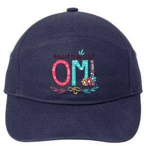 Blessed To Be Called Omi Colorful Grandma 7-Panel Snapback Hat