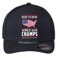 Back To Back Undefeated World War Champs Flexfit Unipanel Trucker Cap