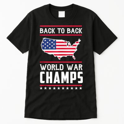Back To Back Undefeated World War Champs Tall T-Shirt