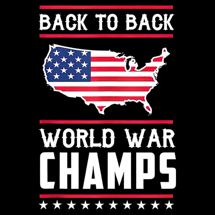 Back To Back Undefeated World War Champs Drawstring Bag