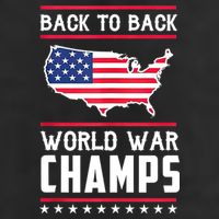 Back To Back Undefeated World War Champs 25L Jumbo Tote