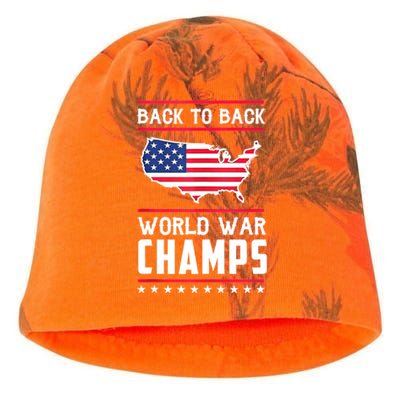 Back To Back Undefeated World War Champs Kati - Camo Knit Beanie