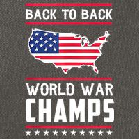 Back To Back Undefeated World War Champs Cotton Canvas Backpack
