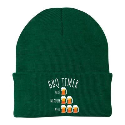 BBQ Timer Beer Drinking Funny Grilling Knit Cap Winter Beanie