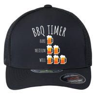 BBQ Timer Beer Drinking Funny Grilling Flexfit Unipanel Trucker Cap