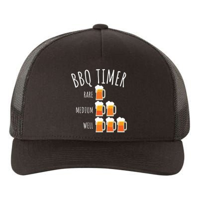 BBQ Timer Beer Drinking Funny Grilling Yupoong Adult 5-Panel Trucker Hat