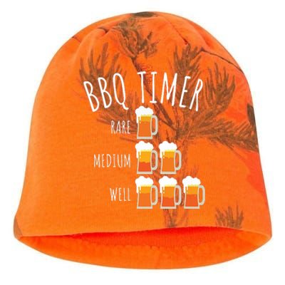 BBQ Timer Beer Drinking Funny Grilling Kati - Camo Knit Beanie