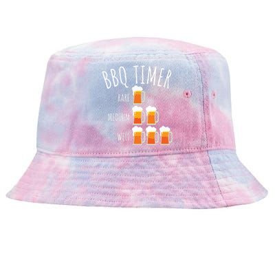 BBQ Timer Beer Drinking Funny Grilling Tie-Dyed Bucket Hat